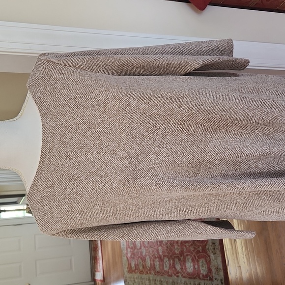 J.jill tan 3/4 sleeve dress L - Picture 2 of 5